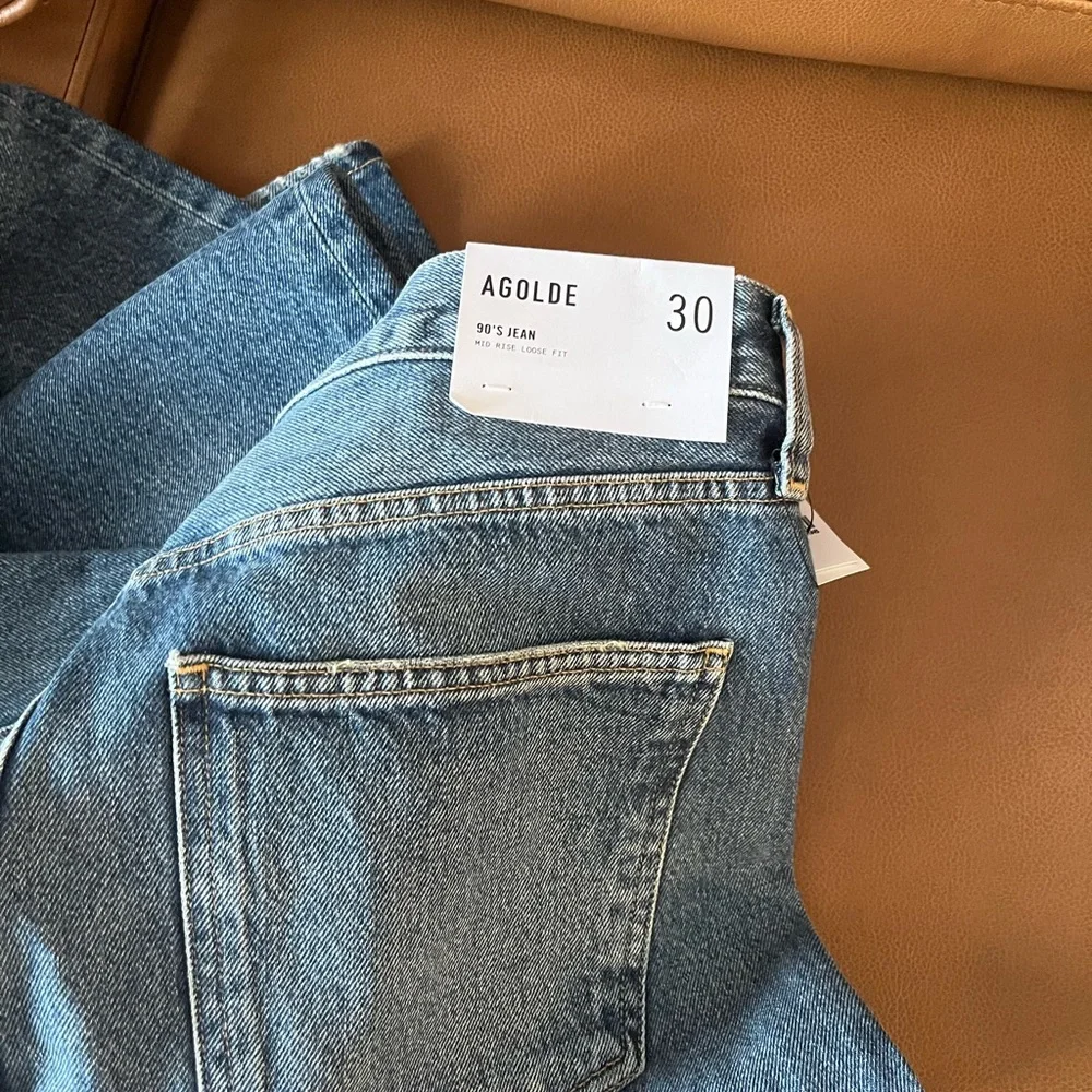 AGOLDE Net-Porter90's Jean Mid-Rise Loose Fit Sz:30 Orig:$320 - Picture 11 of 12